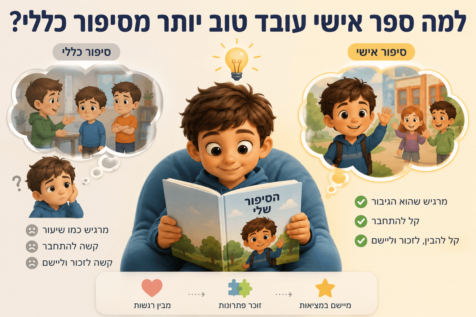 למה ספר אישי עובד טוב יותר מסיפור כללי?